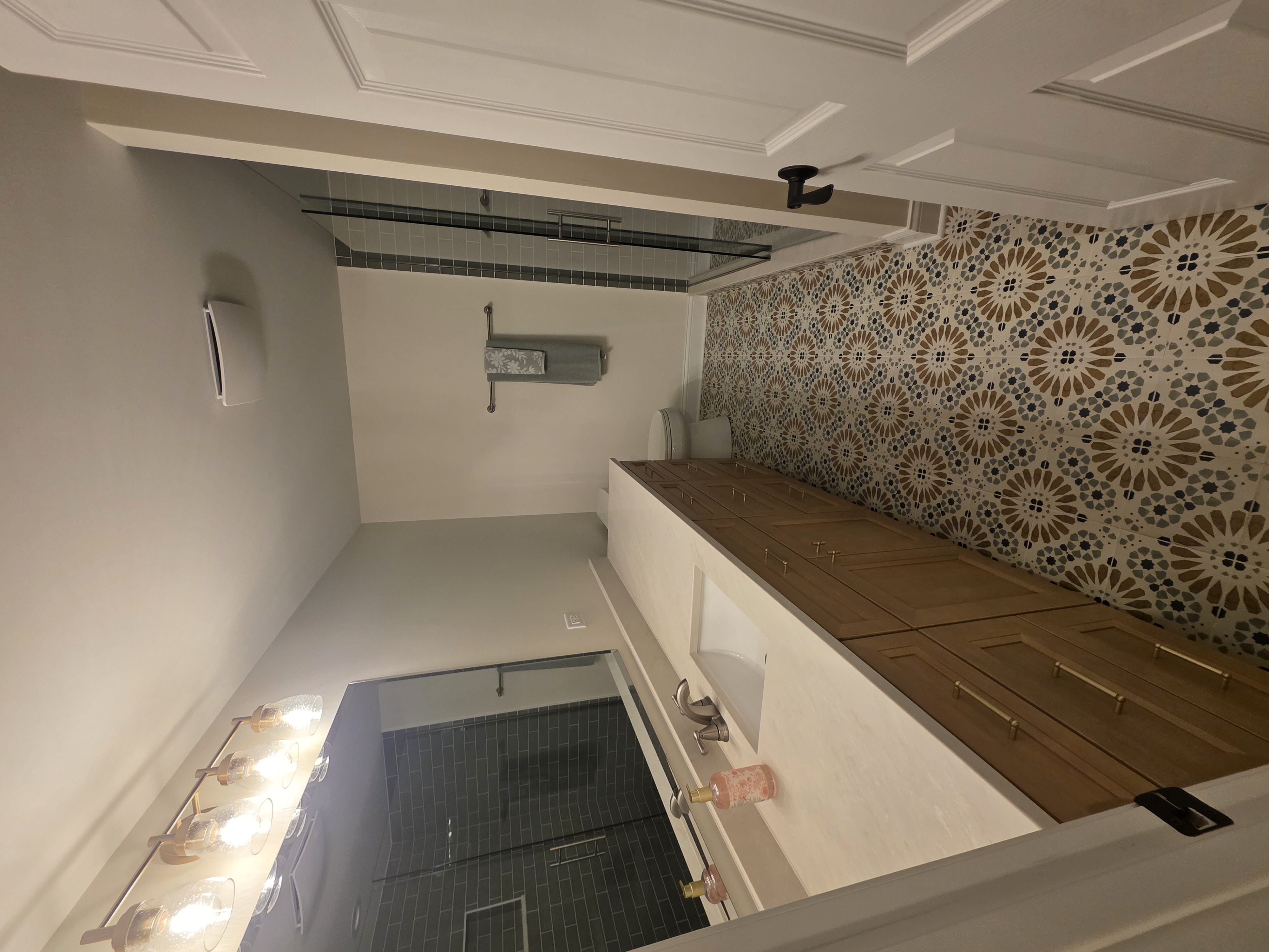 Bathroom remodel by M&M Construction